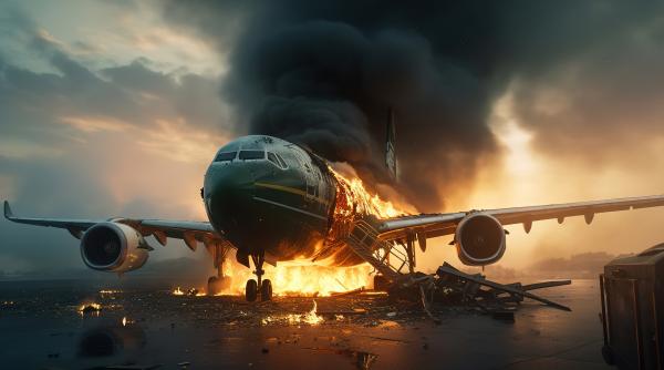 cum poate lua foc un avion situatiile in care poti fi in pericol