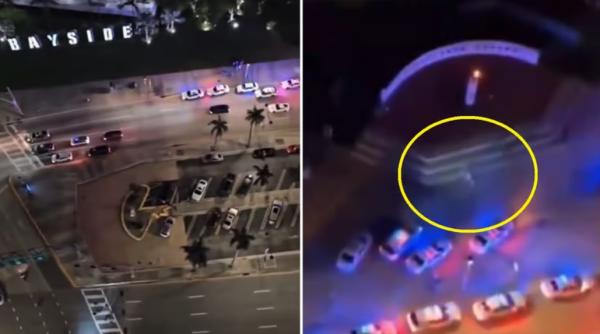 creaturi inalte de 3 metri in mall ul din miami bluf sau invazia extraterestrilor sute de masini de politie mobilizate n strada filmarea care a aprins internetul