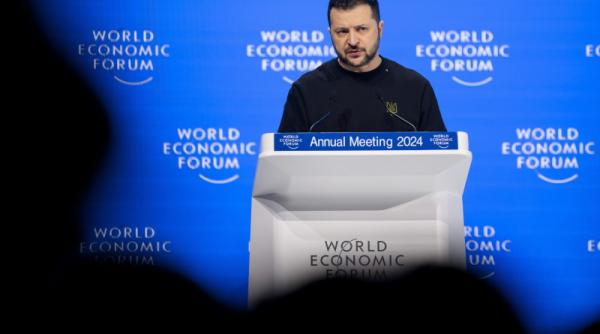 zelenski avertizeaza de la davos putin este un pradator care nu se multumeste cu produse congelate