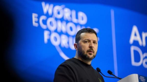 zelenski la davos numai poporul nostru si investitiile voastre pot construi o economie puternica