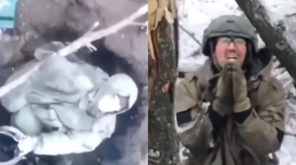 imagini virale cu militari rusi care se inchina si se roaga inainte sa fie loviti de dronele ucrainene video