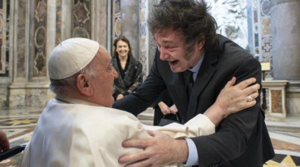 javier milei s a intalnit cu papa francisc pe care anul trecut l a numit imbecil care promoveaza comunismul