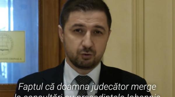 intalnirea de taina de la cotroceni la care ar fi fost si judecatoarea ccr mihaela ciochina la invitatia lui klaus iohannis aur cere sa fie cercetata i ar putea inceta mandatul