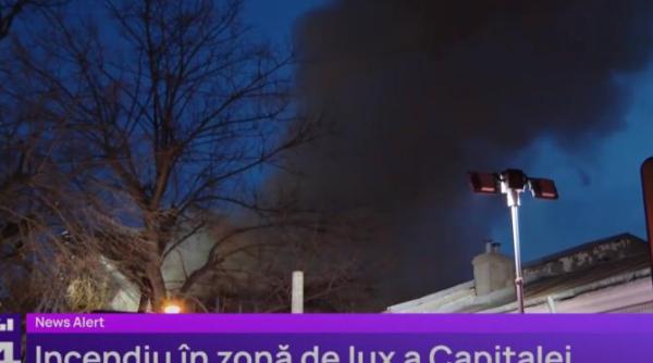 incendiu intr o zona de lux din capitala