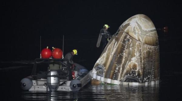 patru astronauti au revenit pe pamant misiune de sase luni la bordul statiei spatiale internationale