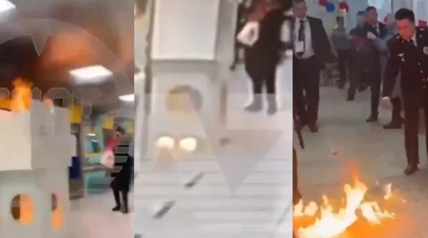 mai multe urne de vot din rusia au fost incendiate de locuitori cu cocktailuri molotov acest lucru nu s a mai intamplat pana acum video