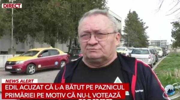 paznicul unei primarii din mehedinti batut de edil pentru ca nu il va vota pe el la alegerile locale din iunie