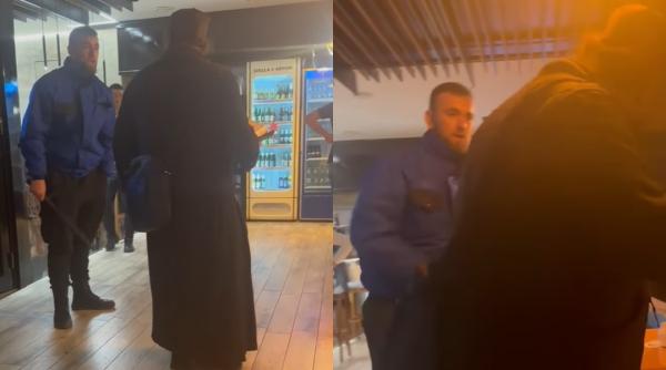 calugar batut cu cruzime de un agent de paza video