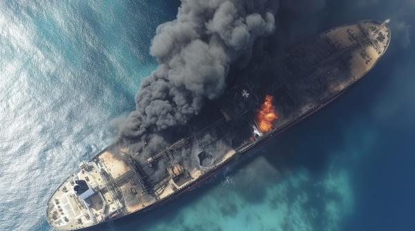 un petrolier chinez a fost lovit de o racheta a rebelilor houthi in marea rosie