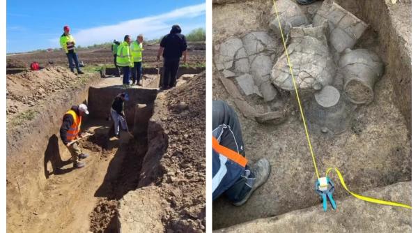descoperire arheologica pe lotul 1 nord al autostrazii a0 unde lucrarile ar trebui sa inceapa curand