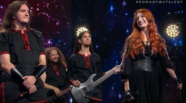 trupa de folk metal spectacol incendiar pe scena de la romanii au talent andra ati imbinat foarte bine stilurile video