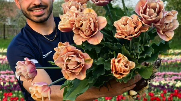 tanarul intors din olanda care si a deschis gradina cu lalele pe 2 000 de mp accesul pentru public este liber iar sedinta foto profesionala e inclusa