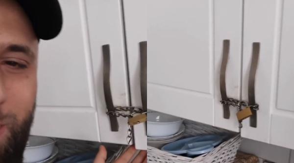 un roman din marea britanie a pus lacat pe raftul din bucatarie ca sa nu i mai fie furata mancarea asa e strainatatea fratilor nu ne mai judecati foto