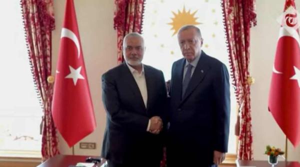erdogan intalnire de peste 2 ore cu liderul teroristilor hamas ce au vorbit cei doi video in articol