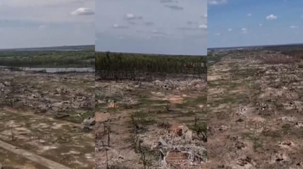 satul krynky din ucraina a fost ras de pe fata pamantului soldatii kievului continua sa reziste pe malul stang al niprului printre ruine video