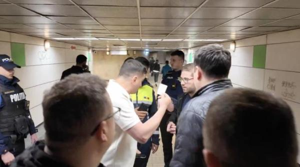 george simion scandal cu politia la metrou video