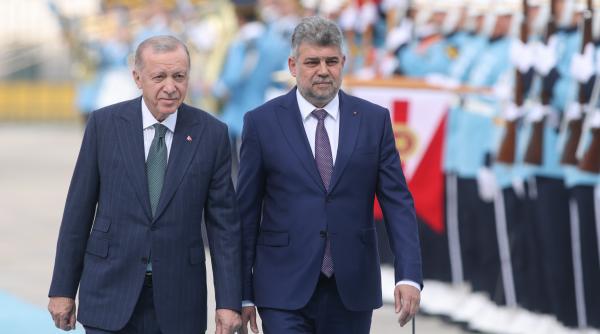 premierul ciolacu primit de presedintele erdogan la palatul prezidential din ankara sedinta comuna de guverne