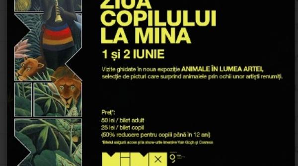 ziua copilului la mina descopera noua expozitie animale in lumea artei