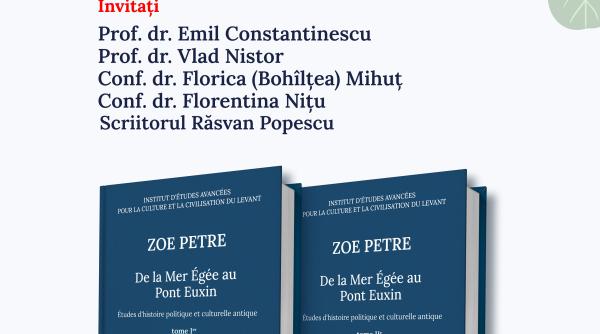 lansarea volumelor de studii zoe petre de la mer eg e au pont euxin etudes d histoire politique et culturelle antique la bookfest 2024