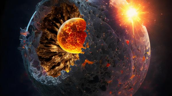 s a aflat stratul d al pamantului de ce nu este uniform si neted ca toate celelalte