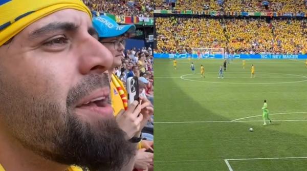 clip viral de la meciul romania ucraina de ce un suporter l a strigat disperat pe portarul nita video
