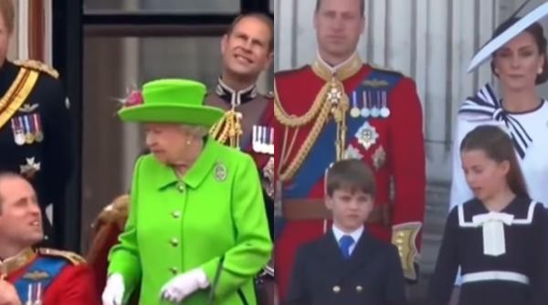 imaginile care au uimit o lume intreaga printesa charlotte are exact gesturile si grimasele strabunicii sale regina elisabeta a ii a video viral