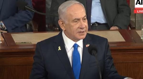 netanyahu aclamat in fata congresului sua atac la iran si la curtea penala internationala
