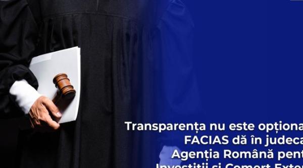 facias deschide actiune in instanta impotriva agentiei romane pentru investitii si comert exterior