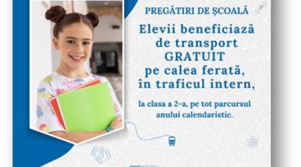 elevii vor calatori gratis cu trenul ce conditii a pus guvernul