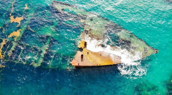 nivelul scazut al dunarii scoate la iveala nave scufundate in al doilea razboi mondial