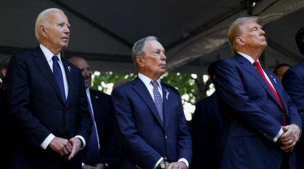 trump pozat alaturi de biden si kamala la o zi dupa dezbaterea incinsa cei trei au comemorat victimele de la 9 11 impreuna