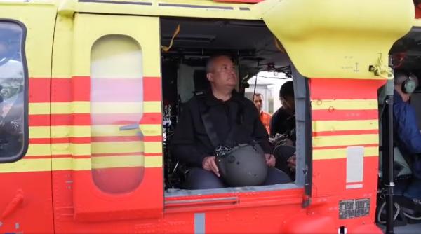 marcel ciolacu si nicolae ciuca au mers impreuna cu elicopterul in zona afectata de inundatii video