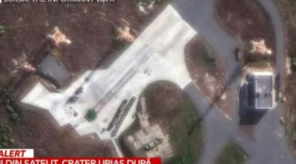 imagini din satelit cu imensul crater lasat de explozia rachetei nucleare cu care putin ameninta pana acum occidentul foto in articol