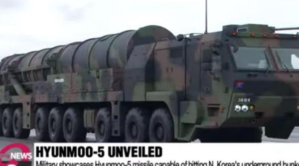 coreea de sud demonstratie de forta cu racheta monstru care distruge inclusiv buncarele subterane video