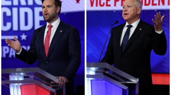 dezbaterea vicepresedintilor din sua cine a castigat dintre tim waltz si jd vance