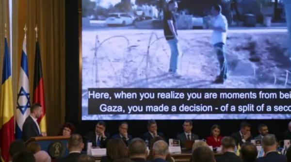 comemorarea victimelor atacului terorist din 7 octombrie 2023 in parlamentul romaniei video