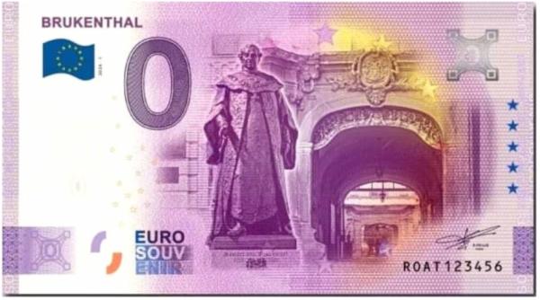 bancnota de 0 euro se lanseaza la sibiu ce reprezinta grafica imprimata