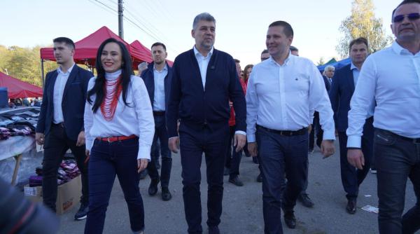 marcel ciolacu la targul de sf dumitru de la fieni