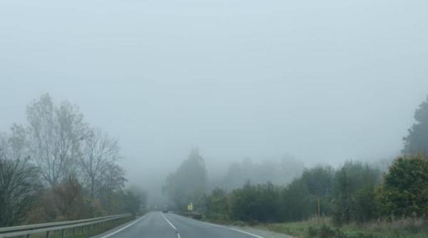 cod galben de ceata luni dimineata vizibilitatea va fi sub 50 de metri