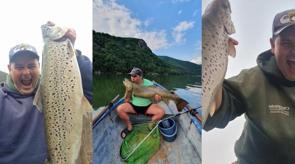 pescarul vasile ilea a dezvaluit secretul prinderii unor pastravi uriasi in lacul tarnita video foto