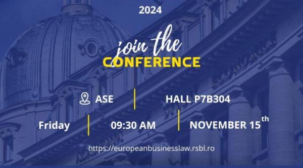 facultatea de drept ase organizeaza cea de a iii a editie a conferintei internationale perspectives of european business law