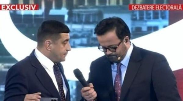 george simion a intrat peste mihai gadea la antena 3 in direct e microfonul meu eu il tin
