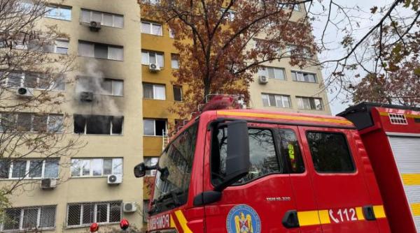 incendiu in sectorul 3 din bucuresti o femeie a fost salvata posibil alte victime in interior