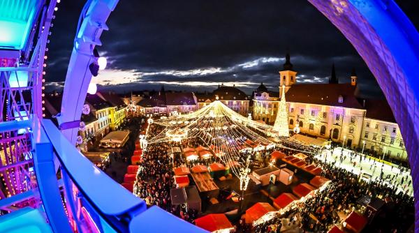 sibiul vrea sa detroneze craiova si sa redevina capitala craciunului s a deschis targul de profil din piata mare