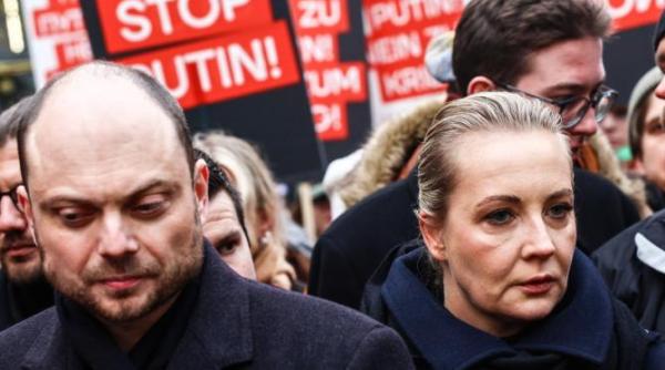 proteste la berlin impotriva lui putin iulia navalnaya vaduva fostului lider al opozitiei ruse alexei navalny a fost prezenta foto