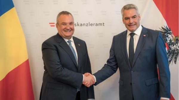 nicolae ciuca intalnire surpriza cu cancelarul austriei karl nehammer vom avea foarte curand sustinerea austriei pentru intrarea deplina in schengen
