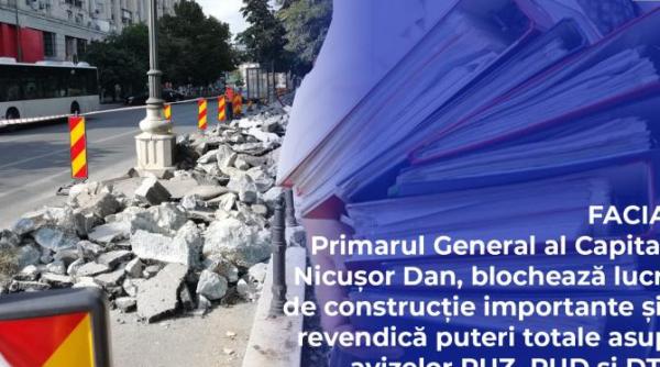 facias nicusor dan blocheaza lucrari de constructie importante si isi revendica puteri totale asupra avizelor puz pud si dtac