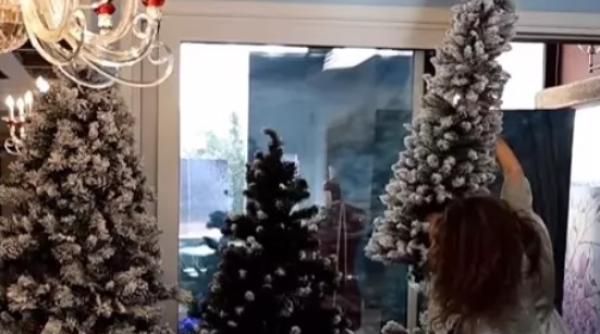 anna lesko si a pregatit casa de sarbatori are in sufragerie 5 brazi