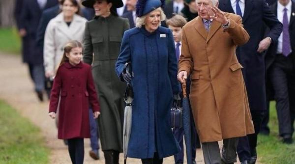 familia regala britanica prezenta la traditionala slujba de craciun de la sandringham