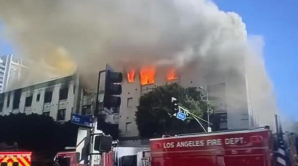 hotelul morrison din los angeles un simbol istoric distrus de un incendiu de proportii video
